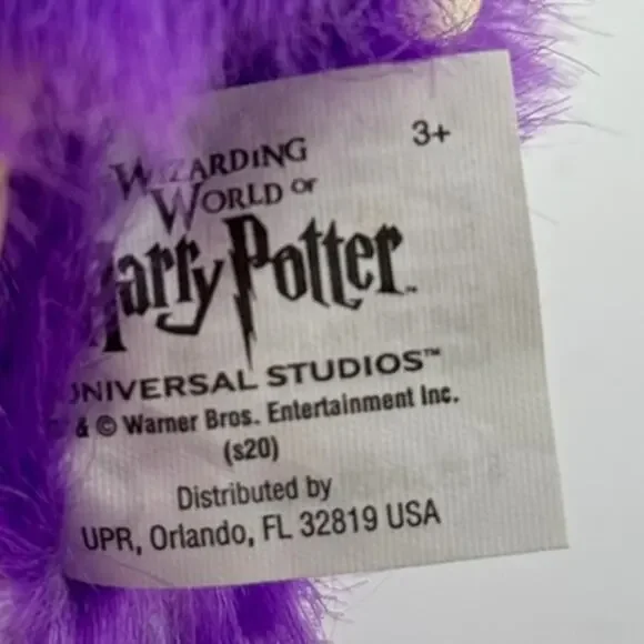 Pygmy Puff Purple Plush Harry Potter Universal Studios 6" WORKS - Picture 4 of 5
